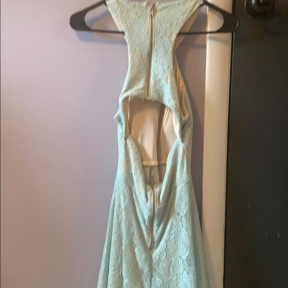 blueish green formal dress - Picture 3 of 3